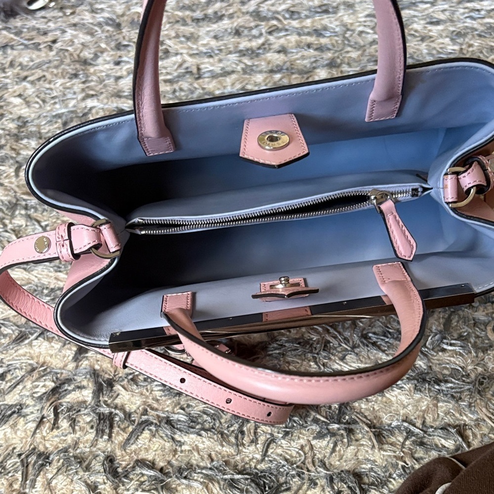 Fendi Light Pink Satchel Silver Hardware 8x11x5 - Picture 13 of 17
